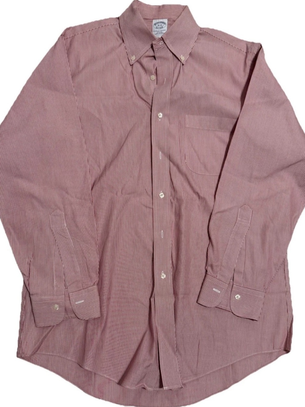 Brooks Brothers Men's Button-Down Shirt in Dusty Rose Stripe